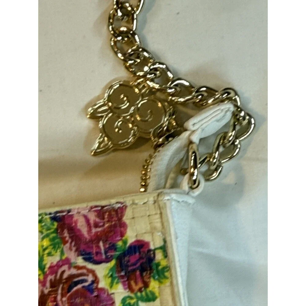 🌸🕊️ Betsey Johnson Crossbody Purse | Basket Weave | Hummingbird & Floral Print